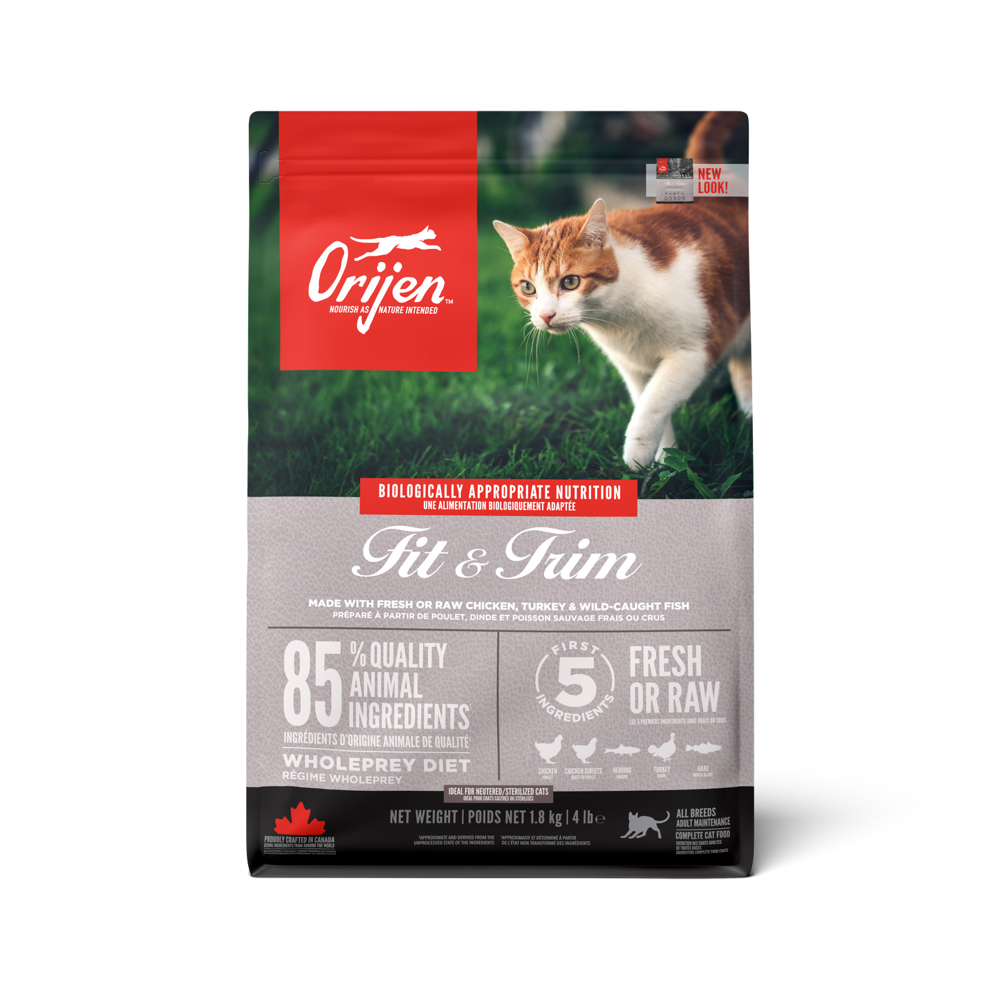 ORIJEN Fit & Trim Dry Cat Food (2 Sizes)