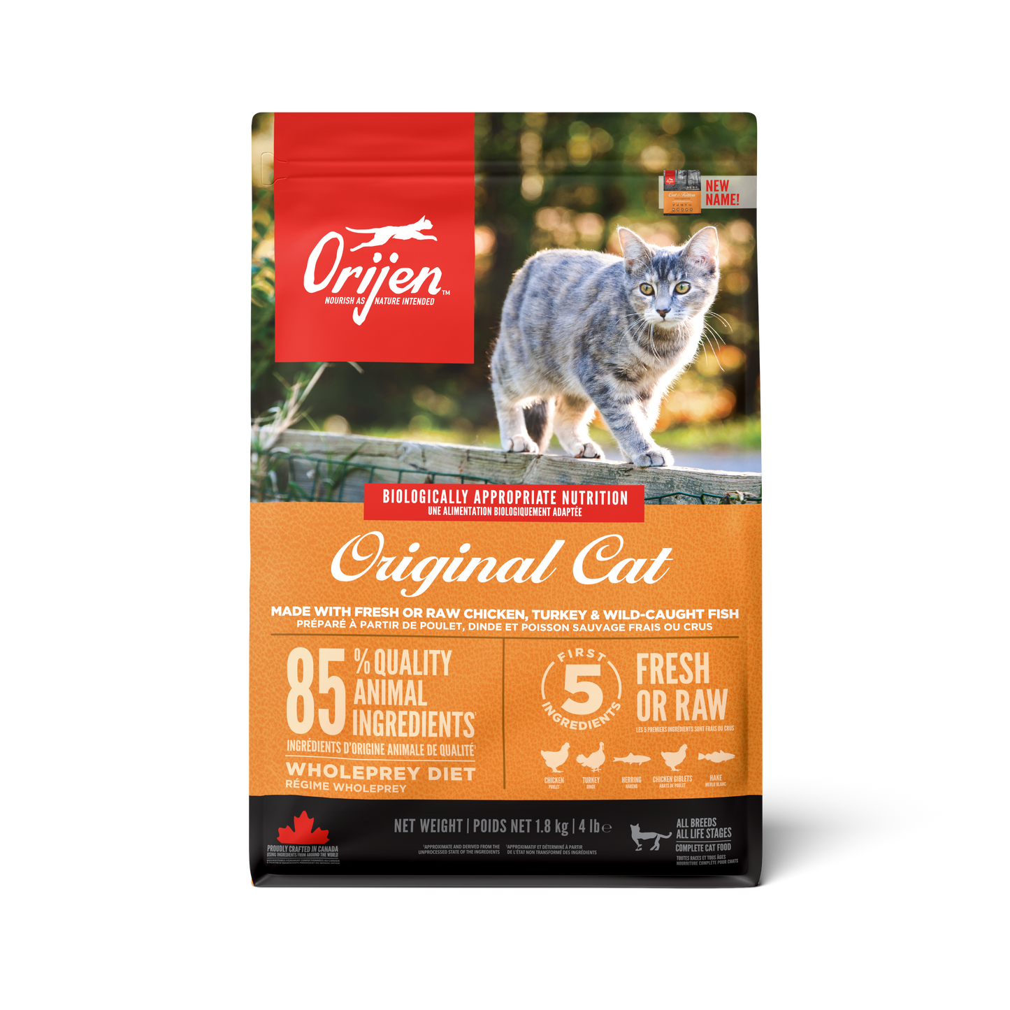 [EXTRA 5% OFF + FREE 340g of Kibbles] ORIJEN Original Dry Cat Food (2 Sizes)