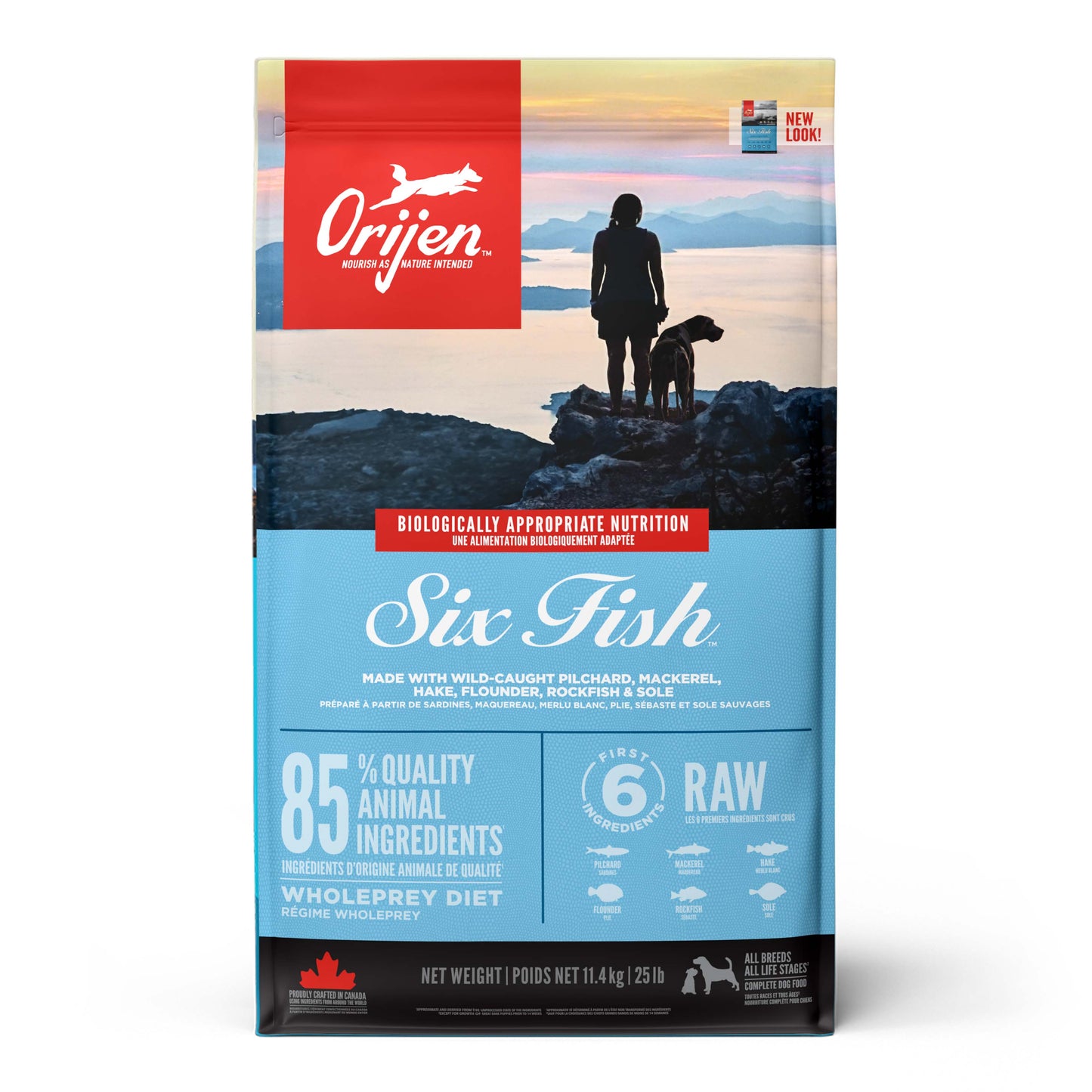 ORIJEN Six Fish Dry Dog Food (3 Sizes)