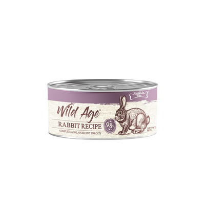 Absolute Bites Wild Age Rabbit Cat Canned Food 80g