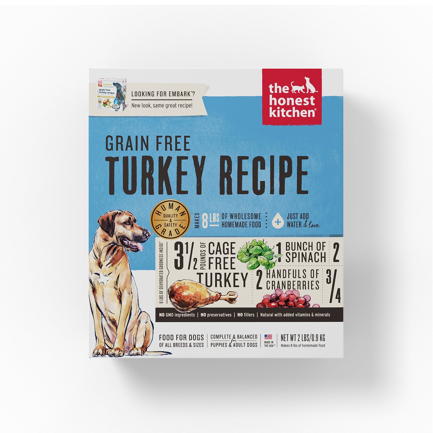 The Honest Kitchen Turkey Grain-Free Dehydrated Dog Food (2 sizes)