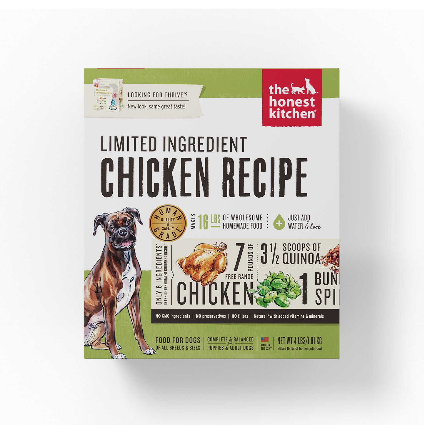 The Honest Kitchen Limited Ingredient Chicken Dehydrated Dog Food (2 sizes)