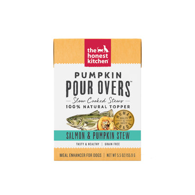 The Honest Kitchen Pumpkin Pour Overs Salmon & Pumpkin Stew Wet Dog Food Toppers 5.5oz