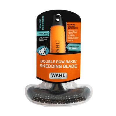 Wahl Grooming Tools Double Row Rake / Shedding Blade for Dogs