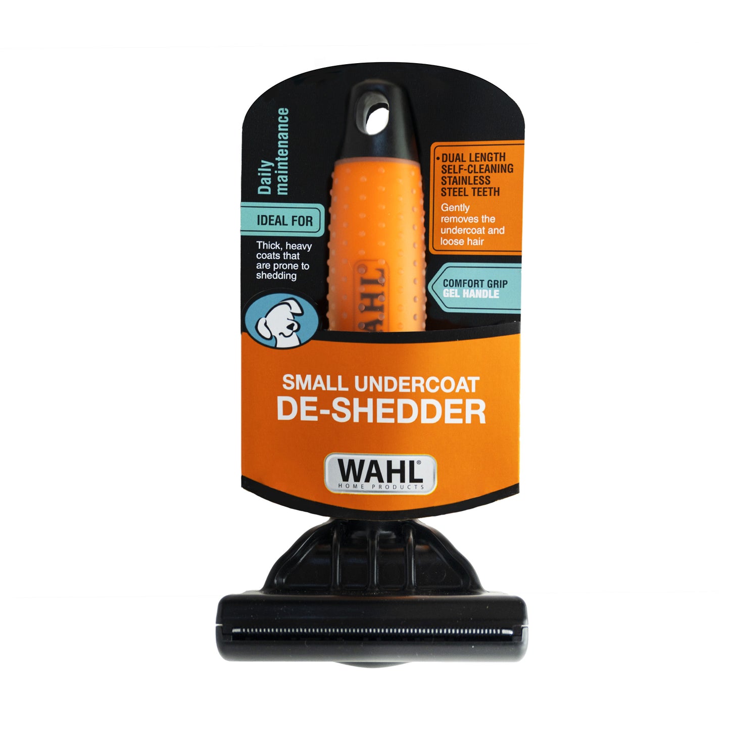 Wahl Grooming Tools Under Coat De-Shedder Brush for Dogs (Small)