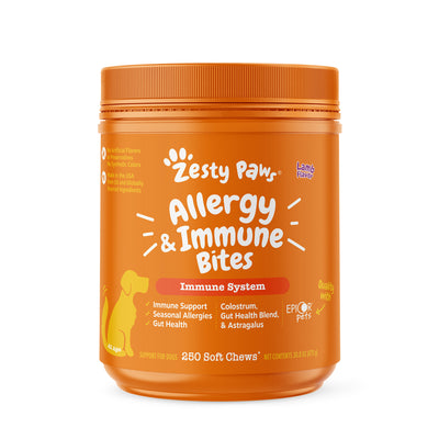 Zesty Paws Allergy & Immune Bites Dog Supplement - Lamb 90s / 250s