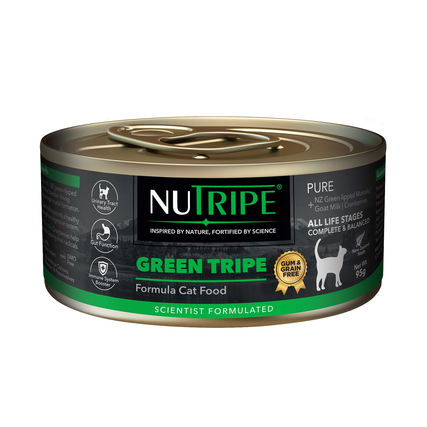 Nutripe Pure Gum & Grain-Free Green Tripe Formula Cat Canned Food 95g