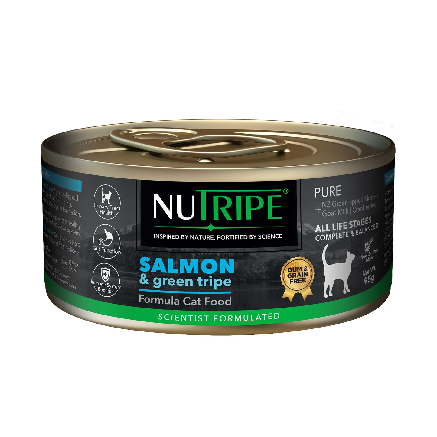 Nutripe Pure Gum & Grain-Free Salmon & Green Tripe Formula Cat Canned Food 95g