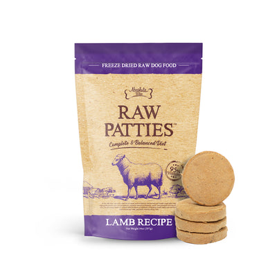 Absolute Bites Freeze Dried Raw Patties Lamb Recipe Dog Food 14oz