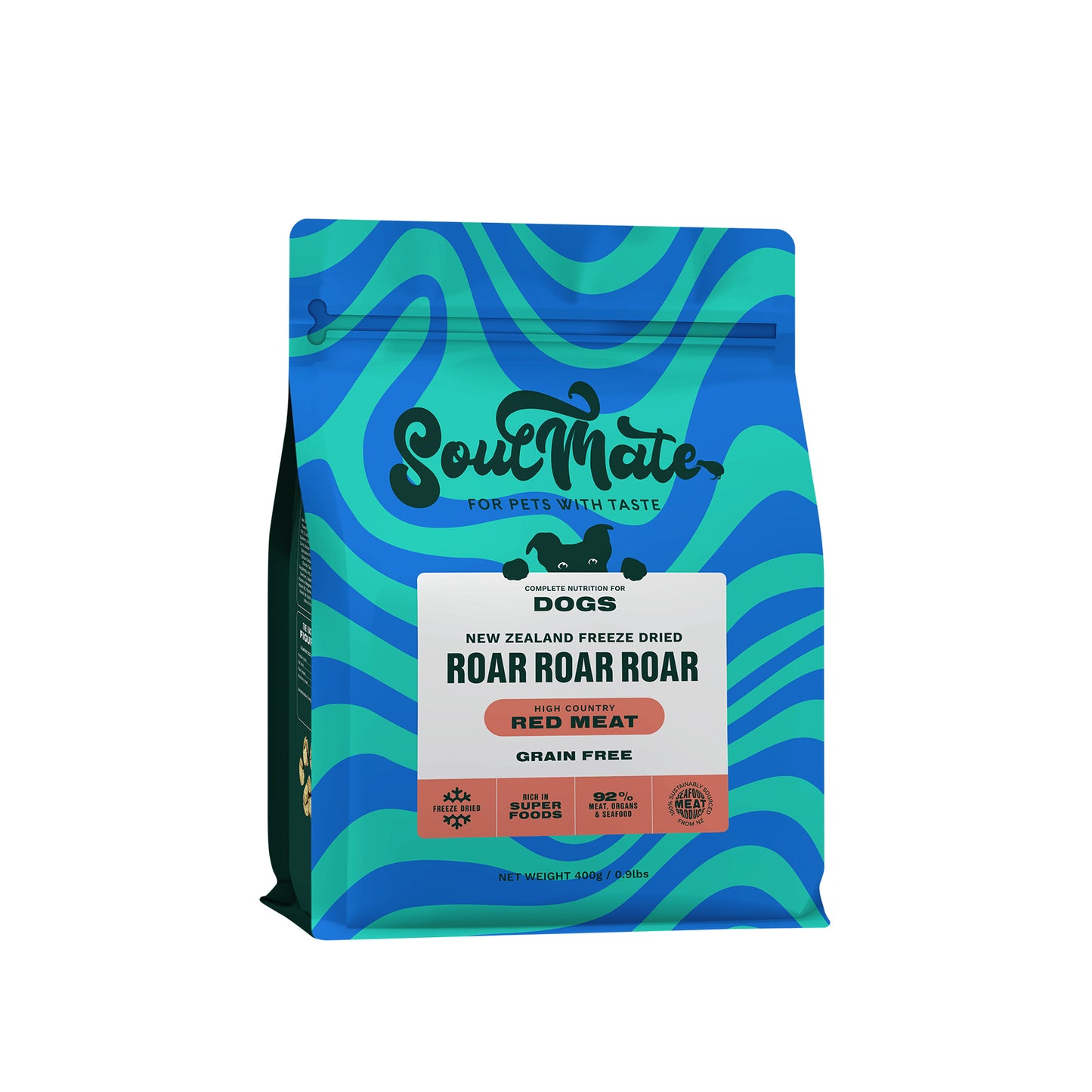 SoulMate Roar Roar Roar High Country Red Meat Freeze Dried Grain Free Dog Food (2 sizes)