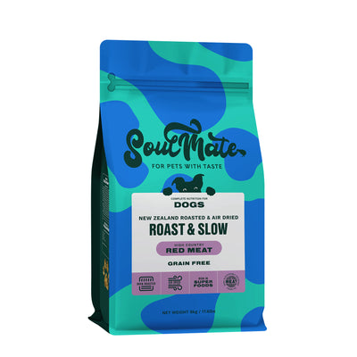 SoulMate Roast & Slow High Country Red Meat Baked and Air Dried Grain-Free Dog Food (2 sizes)