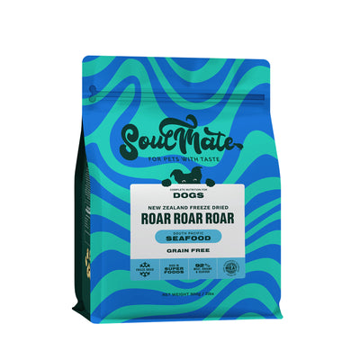 SoulMate Roar Roar Roar South Pacific Seafood Freeze Dried Grain Free Dog Food (2 sizes)