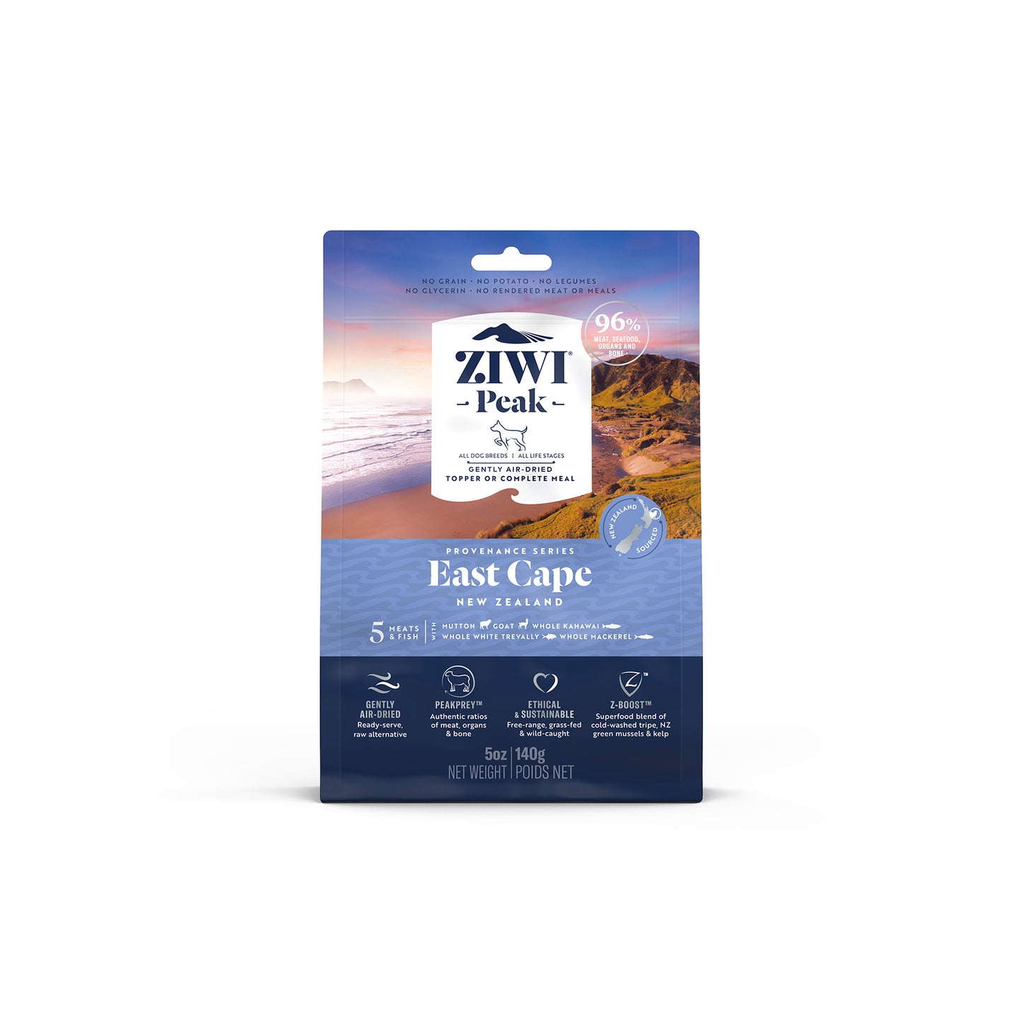 Ziwi Peak Provenance Gently Air-Dried Grain-Free East Cape Dog Food (3 sizes)