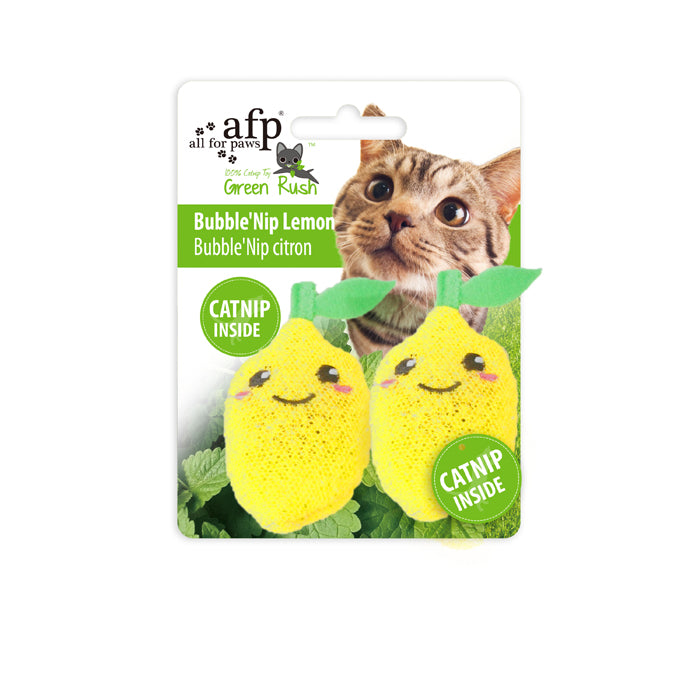 AFP Green Rush Bubble'Nip Lemon Cat Toy