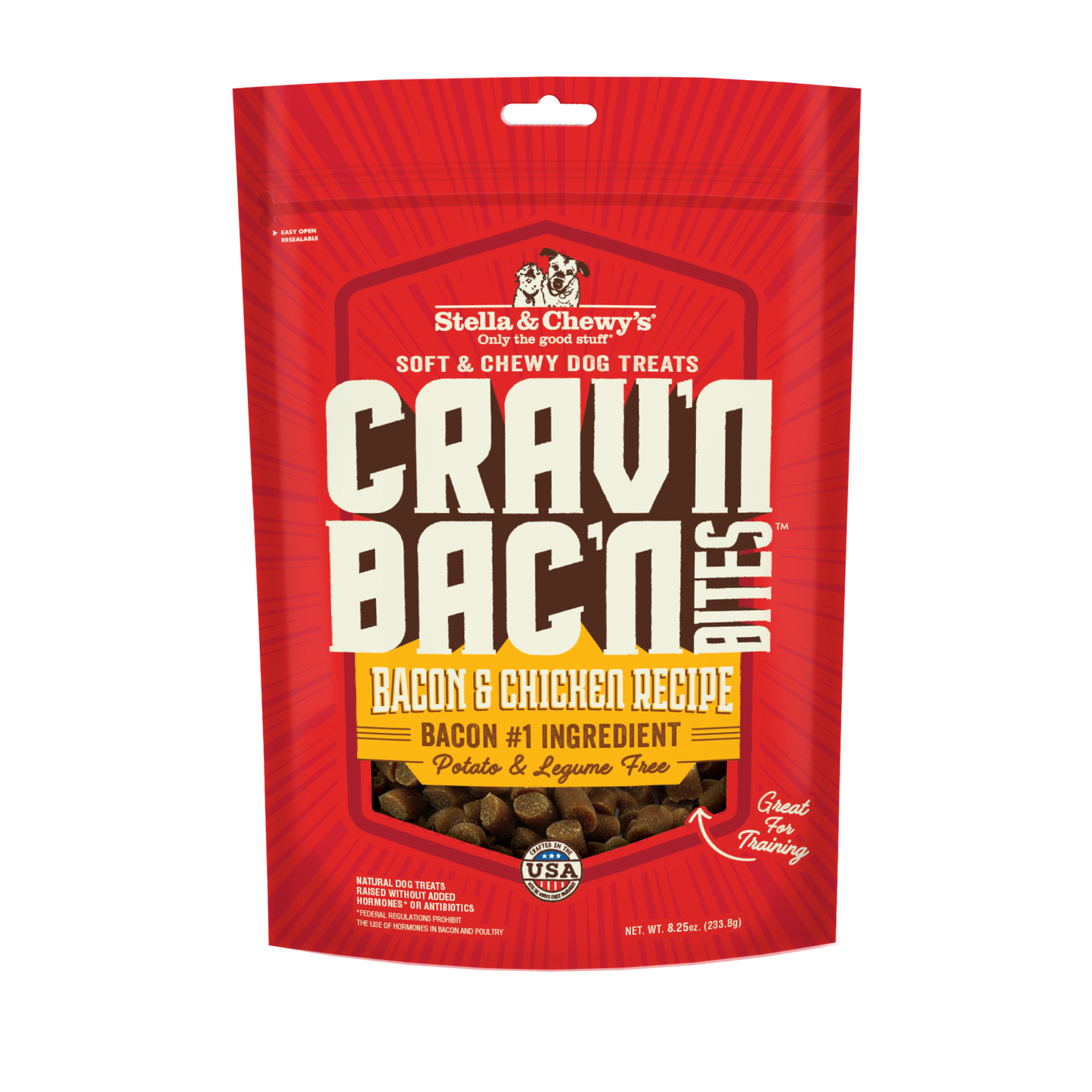 Stella & Chewy's Crav'n Bac'n Bites Bacon and Chicken Dog Treats 8.25oz