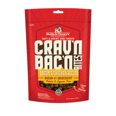 Stella & Chewy's Crav'n Bac'n Bites Bacon and Chicken Dog Treats 8.25oz