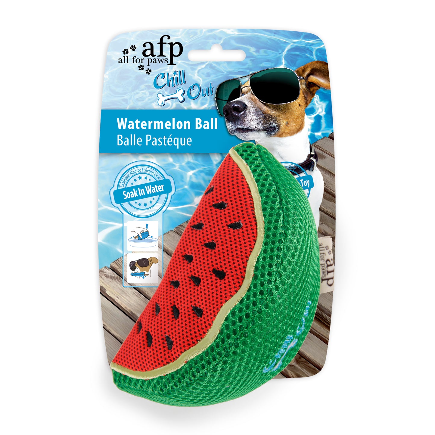 AFP Chill Out Watermelon Slice Dog Toy