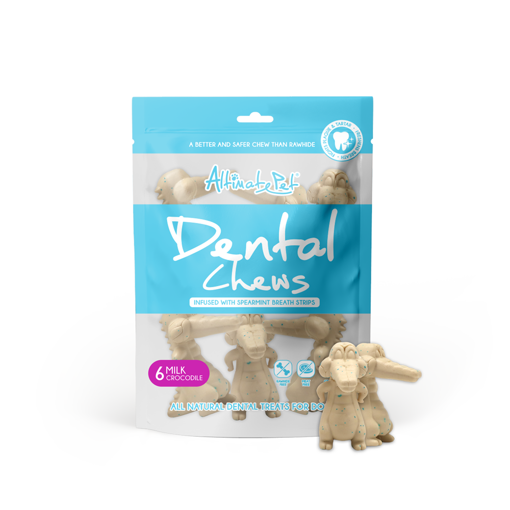 [As Low As $6.50 Each] Altimate Pet Dental Chew Milk Crocodile for Dogs 150g (6pcs)
