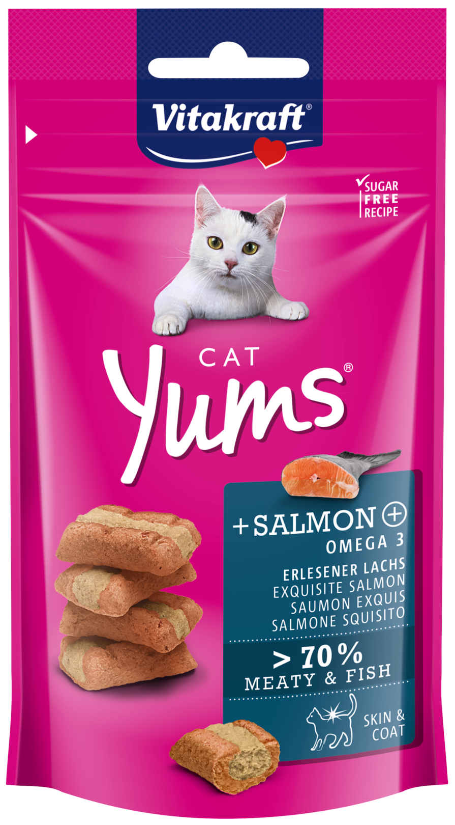Vitakraft Yums Salmon Cat Treats 40g