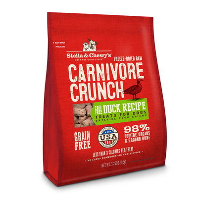 Stella & Chewy's Carnivore Crunch Duck Dog Treats 3.25oz