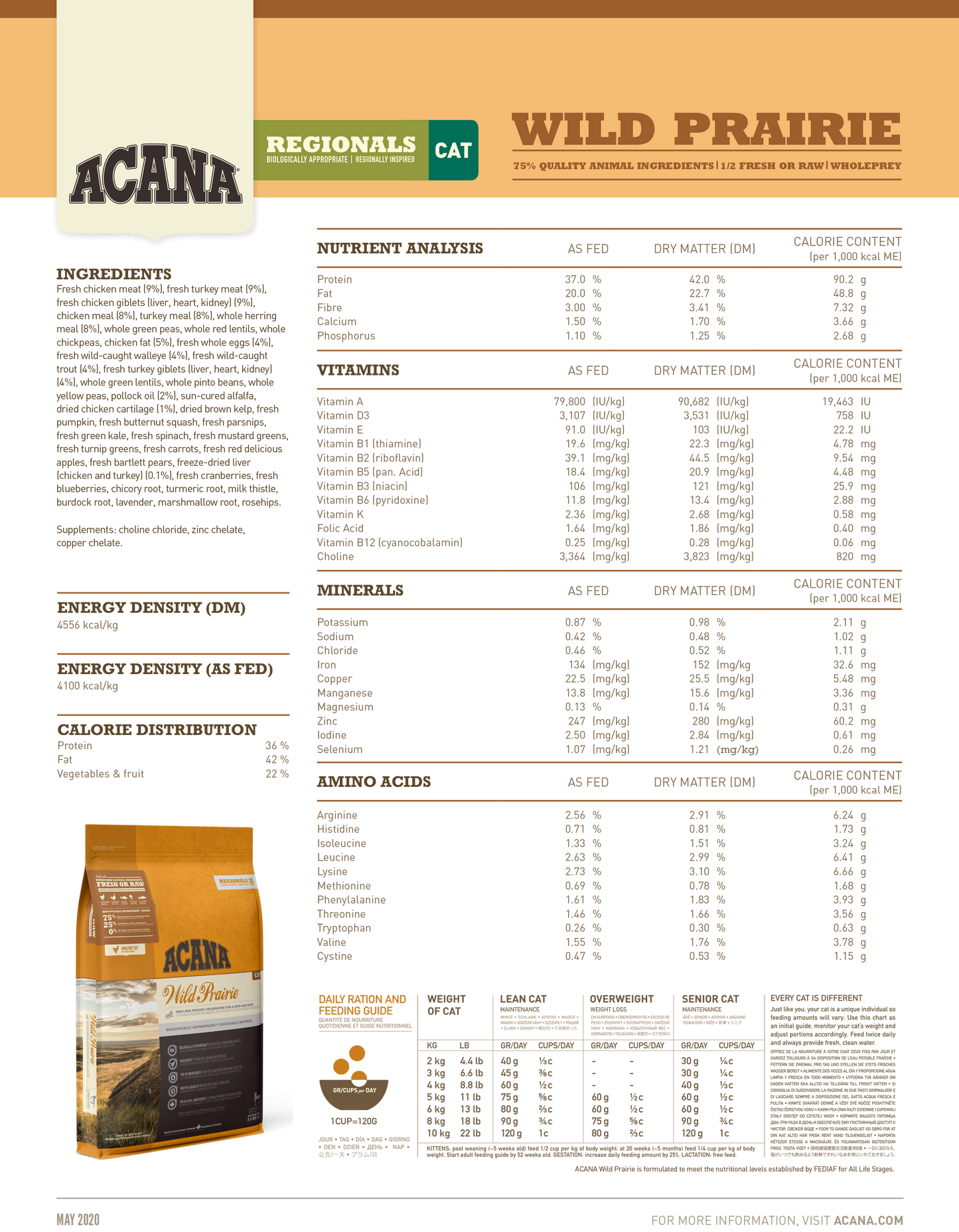 ACANA Regionals Wild Prairie Dry Cat Food (2 Sizes)