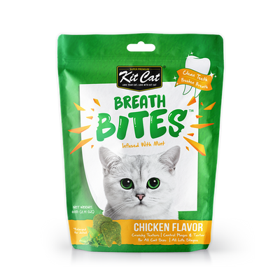 [As Low As $2.80 Each] Kit Cat Breath Bites Mint & Chicken Cat Treats 60g