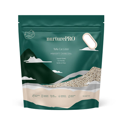 Nurture Pro Tofu Cat Litter Pawsoft Charcoal 7L (Bundle of 6)