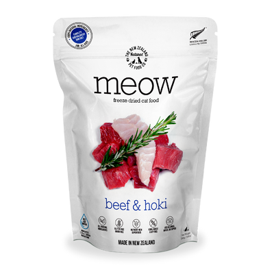 [Bundle Deal] MEOW Freeze Dried Beef & Hoki Raw Cat Food 280g