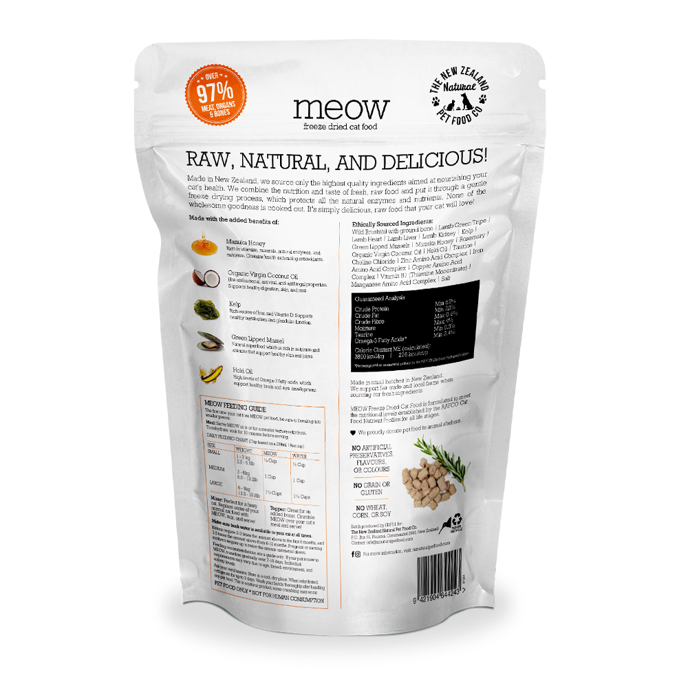 [Bundle Deal] MEOW Freeze Dried Wild Brushtail Raw Cat Food 280g