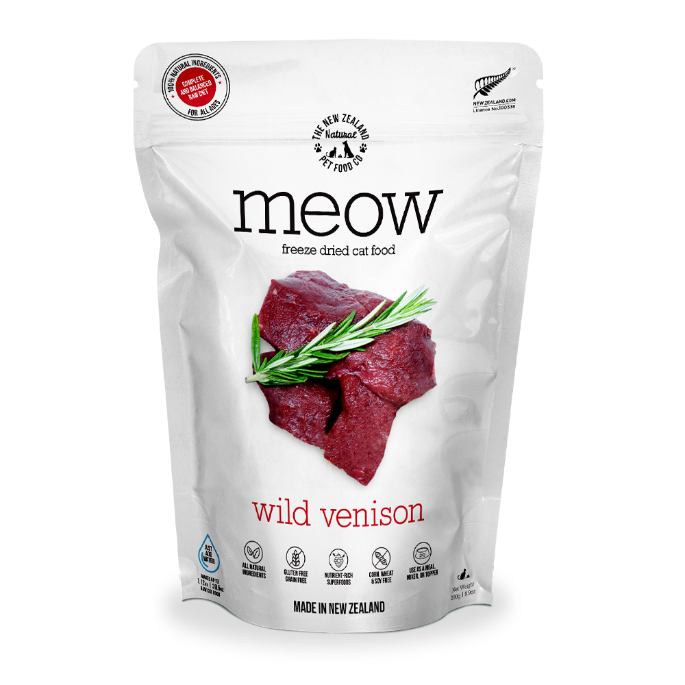 [Bundle Deal] MEOW Freeze Dried Wild Venison Raw Cat Food 280g