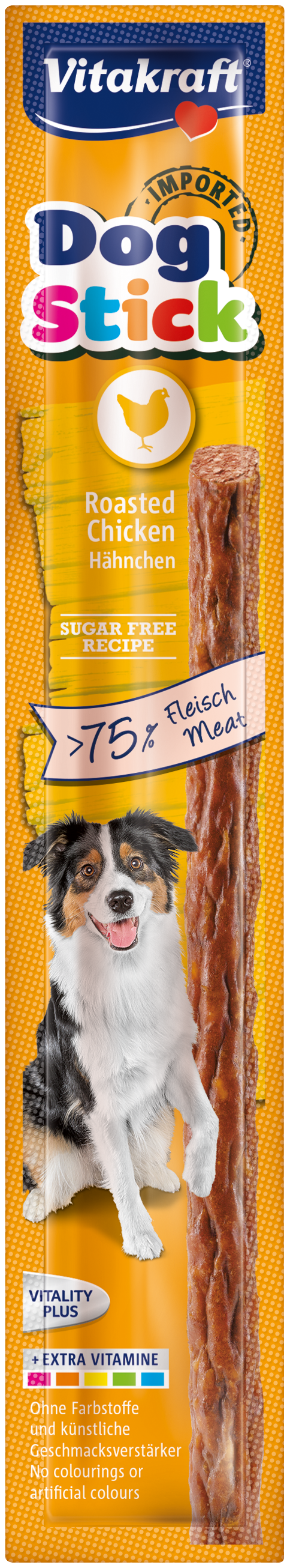 Vitakraft Dog Stick Roasted Chicken Dog Treats 1pc