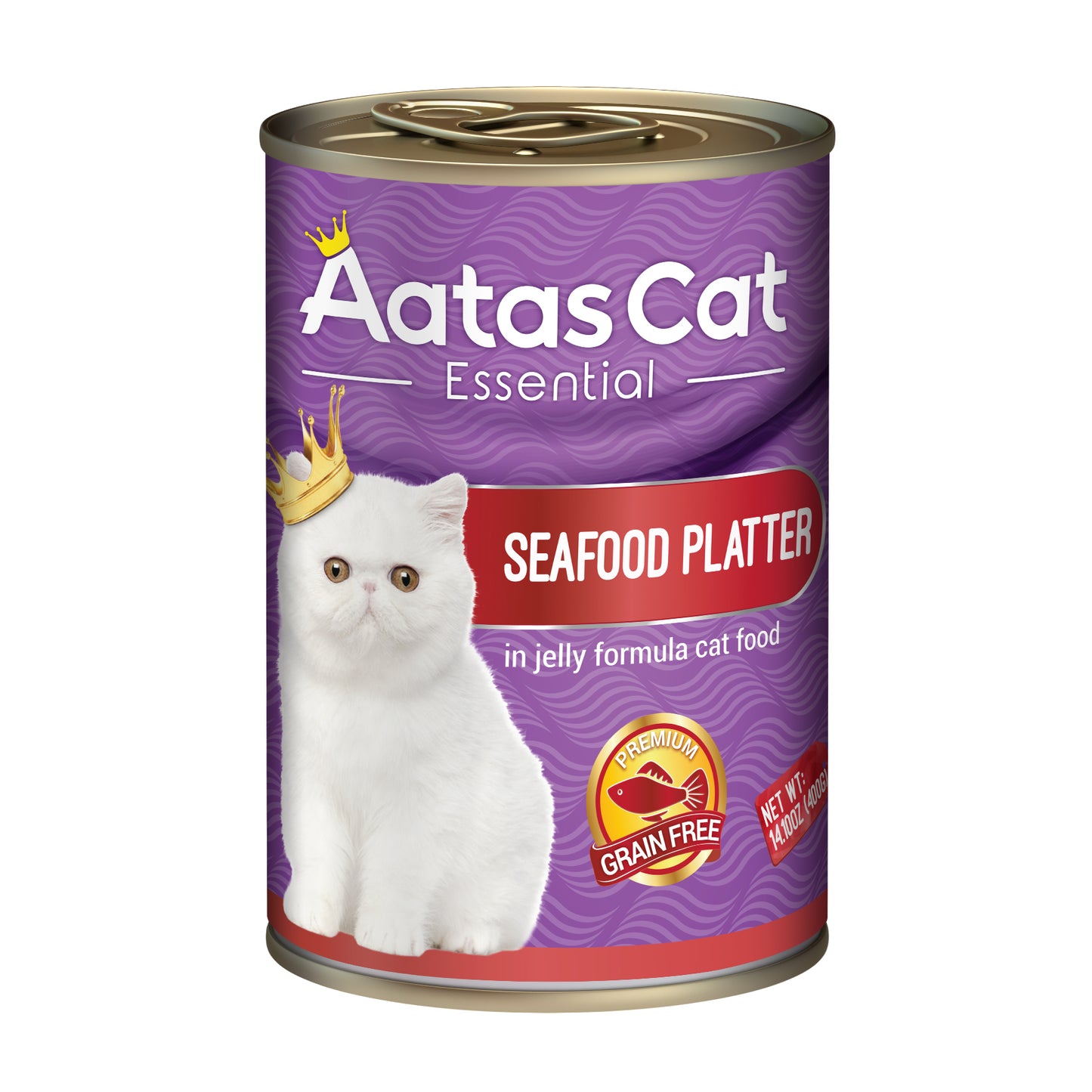 Aatas Cat Essential Seafood Platter in Jelly Cat Food 400g