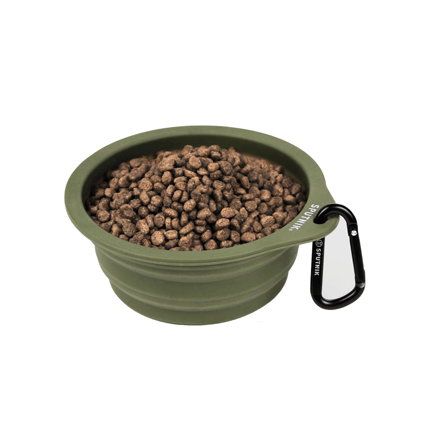 Sputnik Collapsible Green Travel Bowl