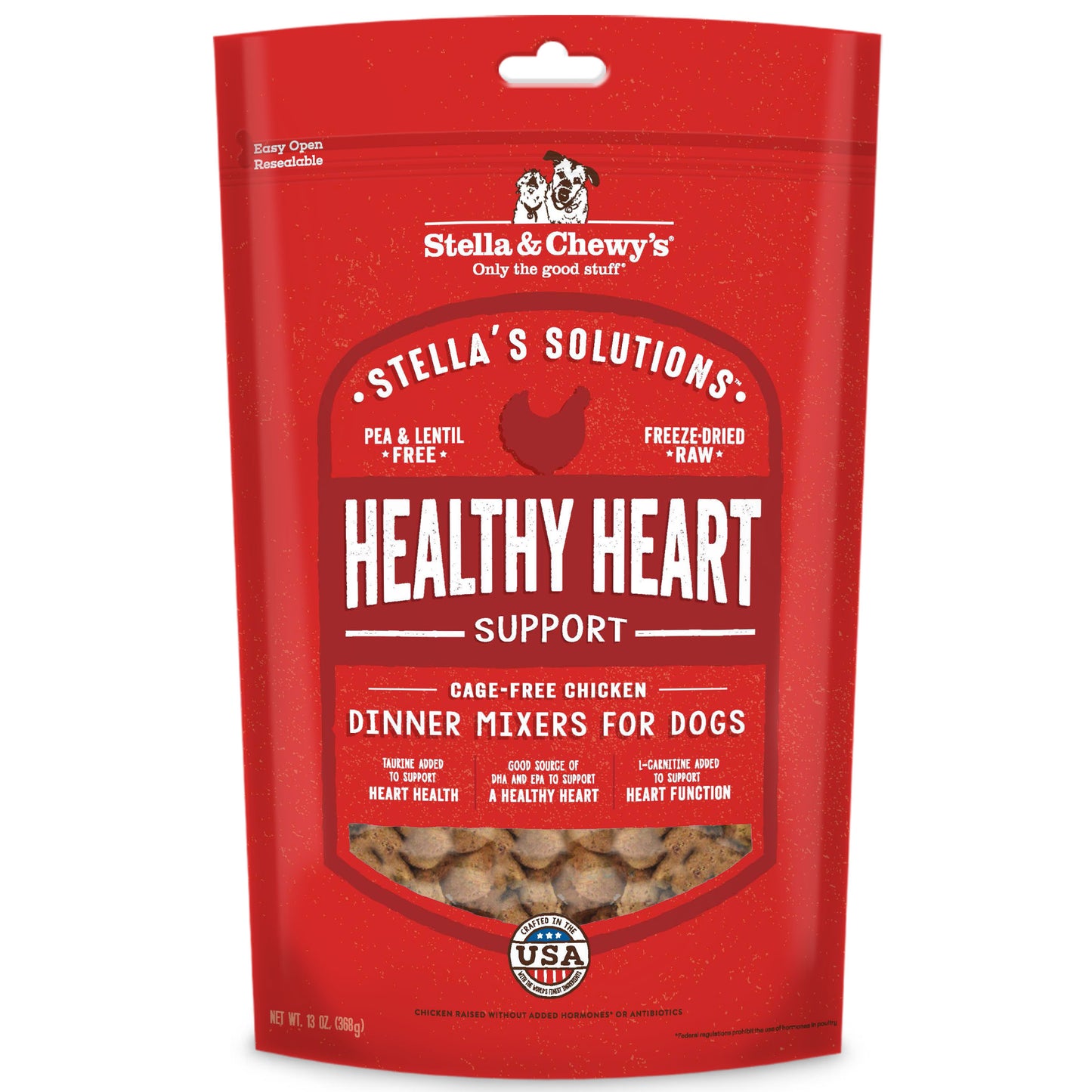 Stella & Chewy's Stella's Solutions Healthy Heart Support Freeze Dried Dog Food 13oz