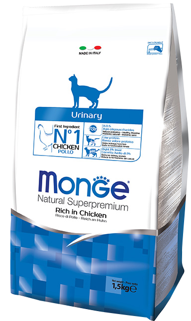 Monge Natural Superpremium Urinary Dry Food for Cats (2 Sizes)