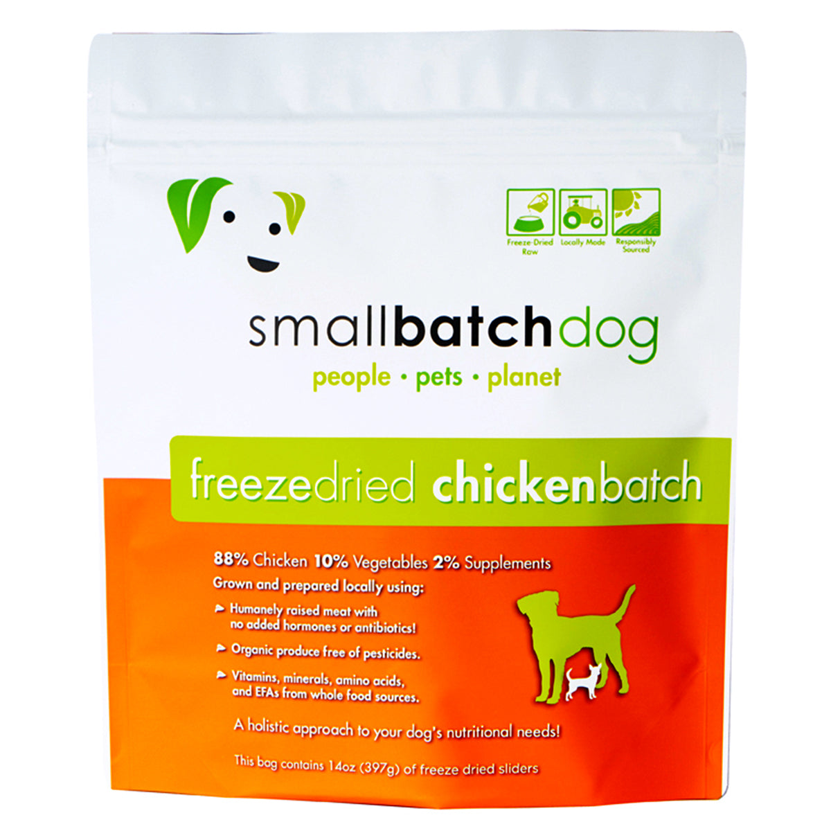 Smallbatch Freeze Dried Chicken Batch Sliders Dog Food 14oz
