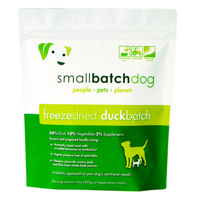Smallbatch Freeze Dried Duck Batch Sliders Dog Food 14oz
