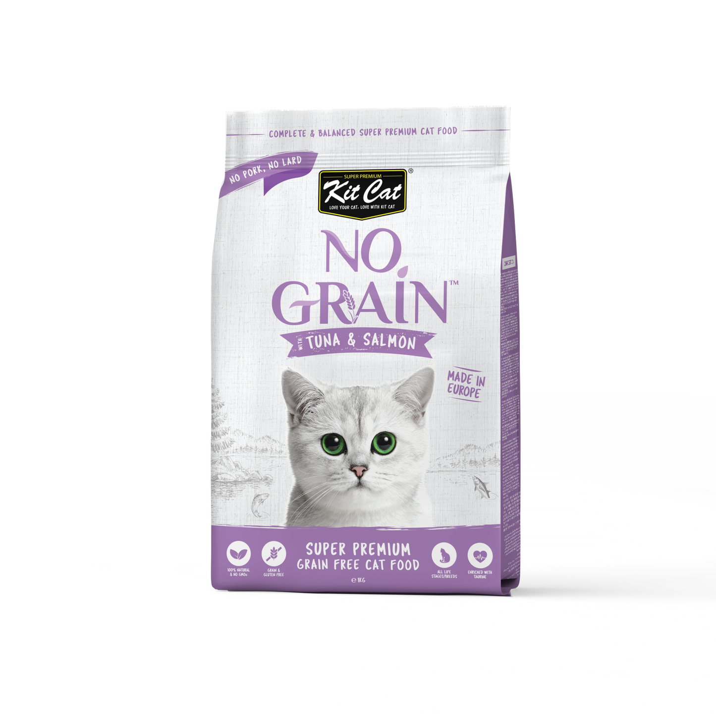 Kit Cat No Grain Tuna & Salmon Dry Cat Food (2 Sizes)