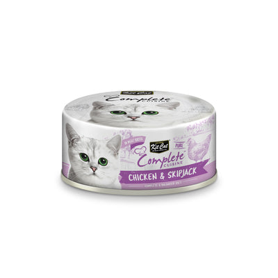 [As Low As $1.45 Each] Kit Cat Complete Cuisine Pure Chicken & Skipjack Wet Cat Canned Food 70g