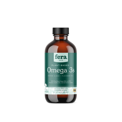 Fera Pets Vegan Omega 3-6-9 Algae Oil Supplement for Cats and Dogs 8oz