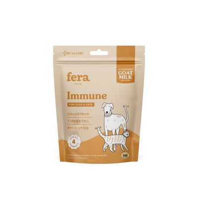 [Exp Sep 2025] Fera Pets Immune Goat Milk Topper Supplement for Cats and Dogs 180g