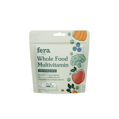 Fera Pets Whole Food Multivitamin Topper Supplement for Cats and Dogs 3.7oz