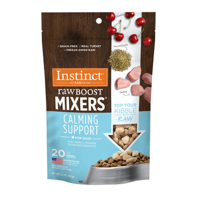Instinct Freeze Dried Raw Boost Mixers Grain-Free Calming Support Dog Food Topper 5.5oz