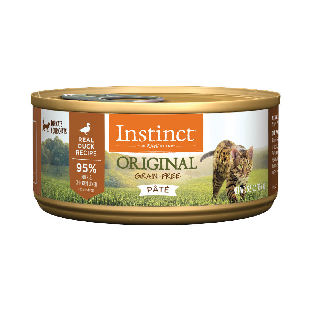 Instinct Original Grain-Free Duck Pate Wet Cat Food 5.5oz