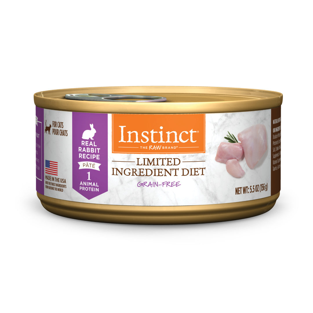 Instinct Limited Ingredient Grain-Free Rabbit Pate Wet Cat Food 5.5oz