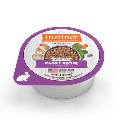 Instinct Minced Cup Grain-Free Rabbit Wet Cat Food 3.5oz