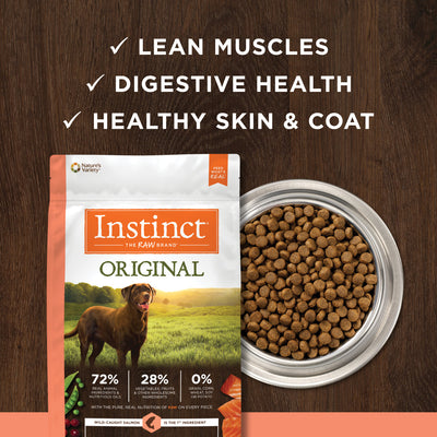 Instinct Original Grain-Free Salmon Dry Dog Food 20lb