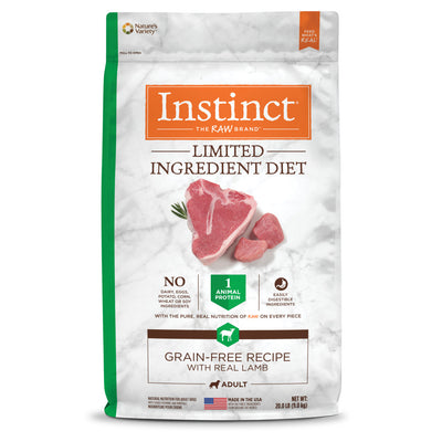 Instinct Limited Ingredient Diet Grain Free Lamb Dry Dog Food (2 Sizes)