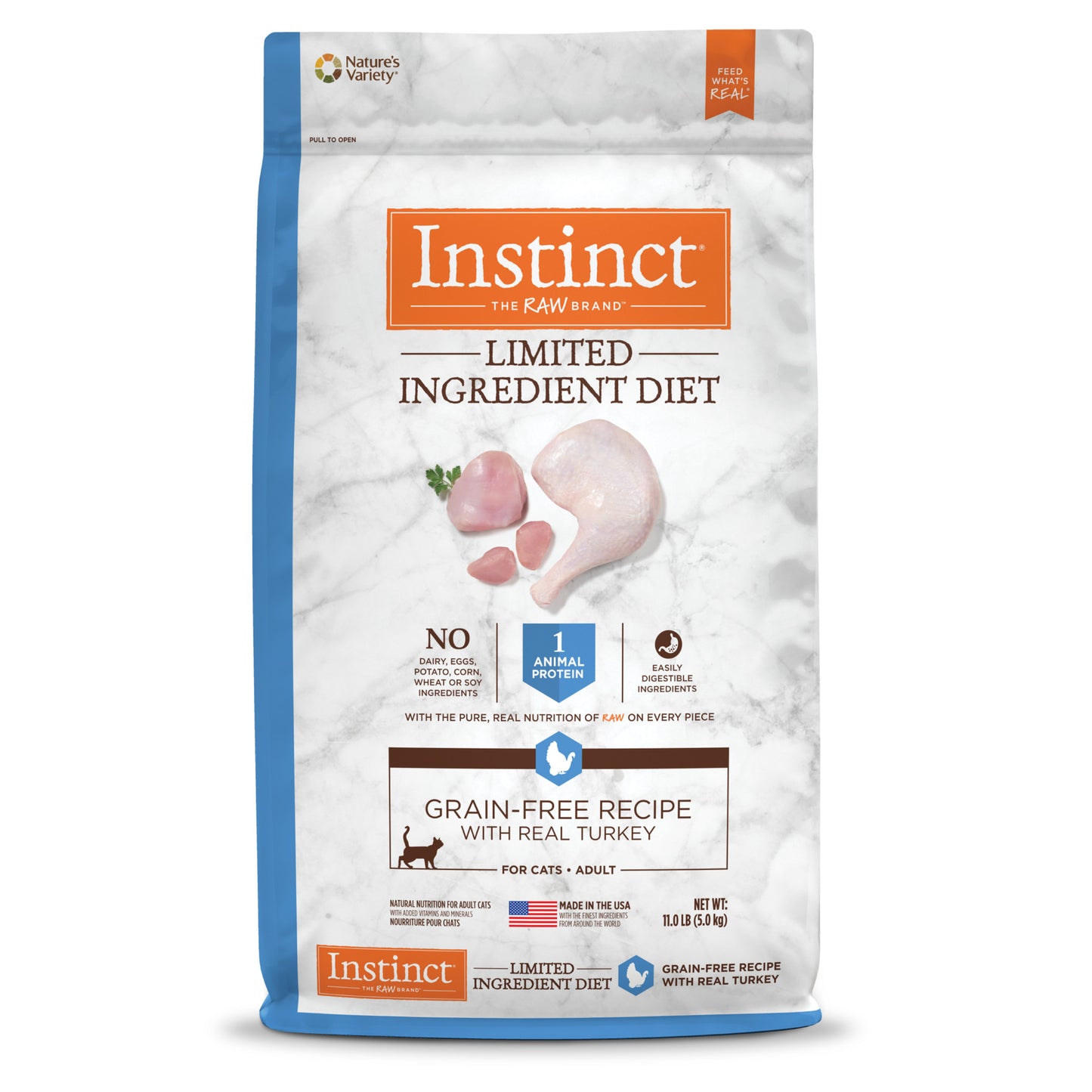 Instinct Limited Ingredient Grain-Free Turkey Dry Cat Food 11lb