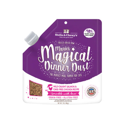 Stella & Chewy's Marie's Magical Dinner Dust Wild-Caught Salmon & Cage-Free Chicken Cat Food Topper 7oz